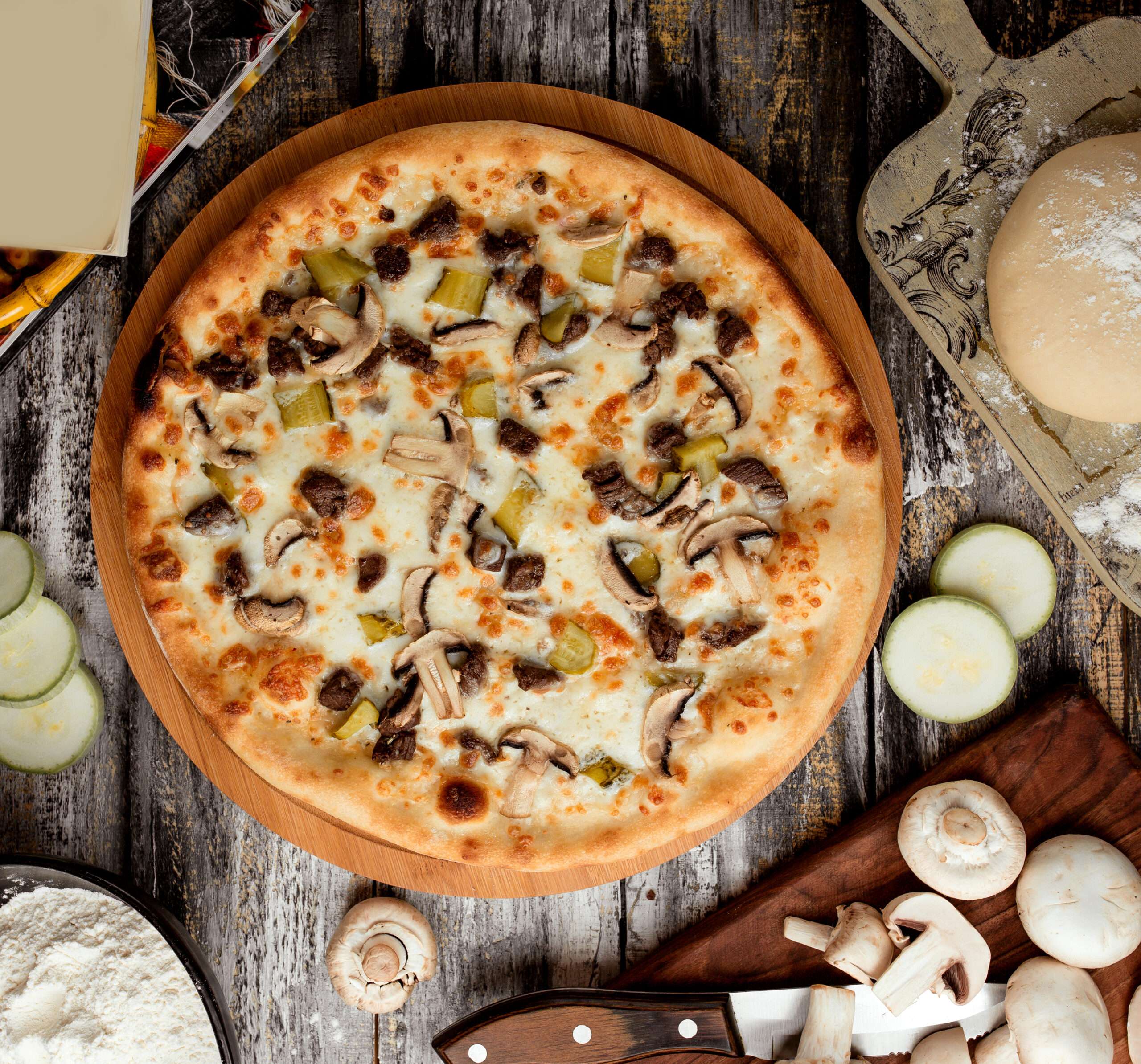 Veg Mushroom Pizza